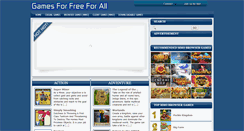 Desktop Screenshot of gamesforfreeforall.com